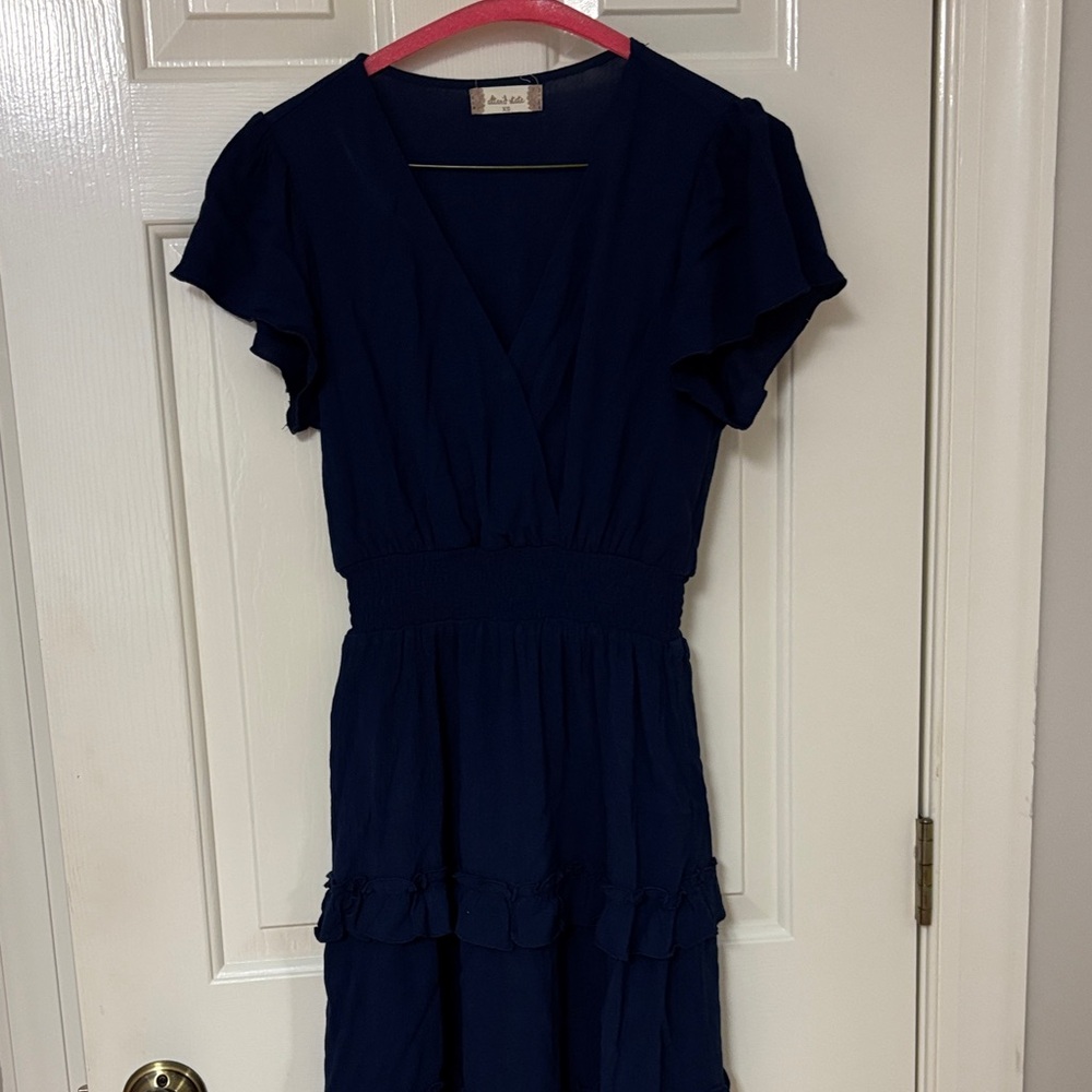 Altar’d State Deep Blue Mini Dress